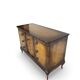 Commode italienne en placage et bois massif de noyer, années 1940-1950