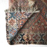 Tapis ancien tissé à la main, 1850 shiraz persan 150x110cm