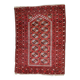Tapis vintage fait main Gabbeh du Moyen-Orient 140cm x 215cm (1960s)