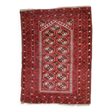 Tapis vintage fait main Gabbeh du Moyen-Orient 140cm x 215cm (1960s)