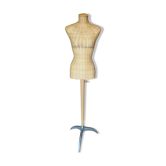 Mannequin vintage en rotin