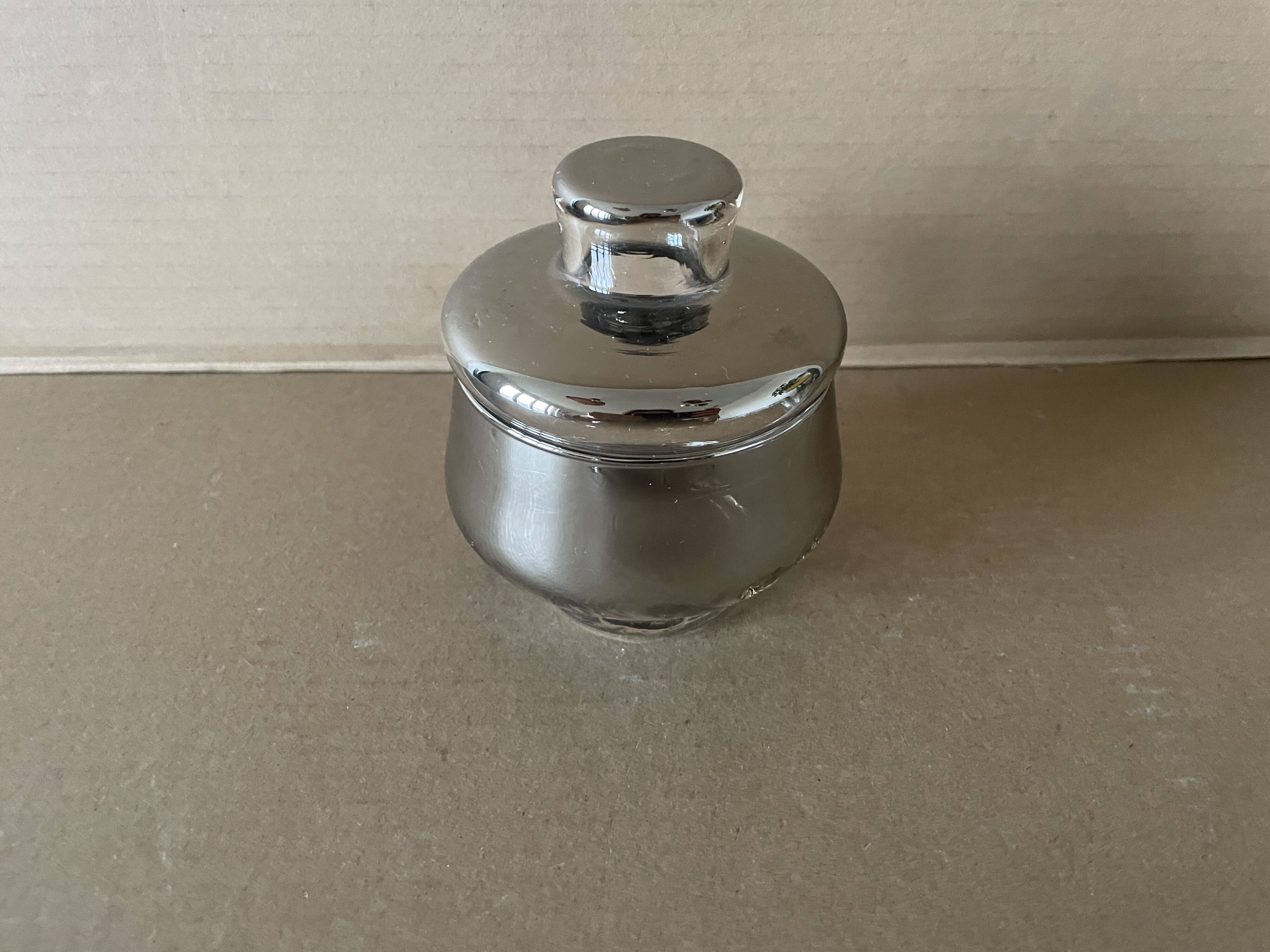 Bonbonnière en verre mercurisé