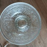 5 coupes anciennes en verre transparent