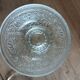 5 antique clear glass cups