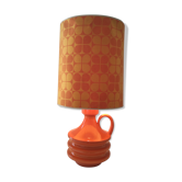 Year 1970 vintage ceramic foot lamp in working order