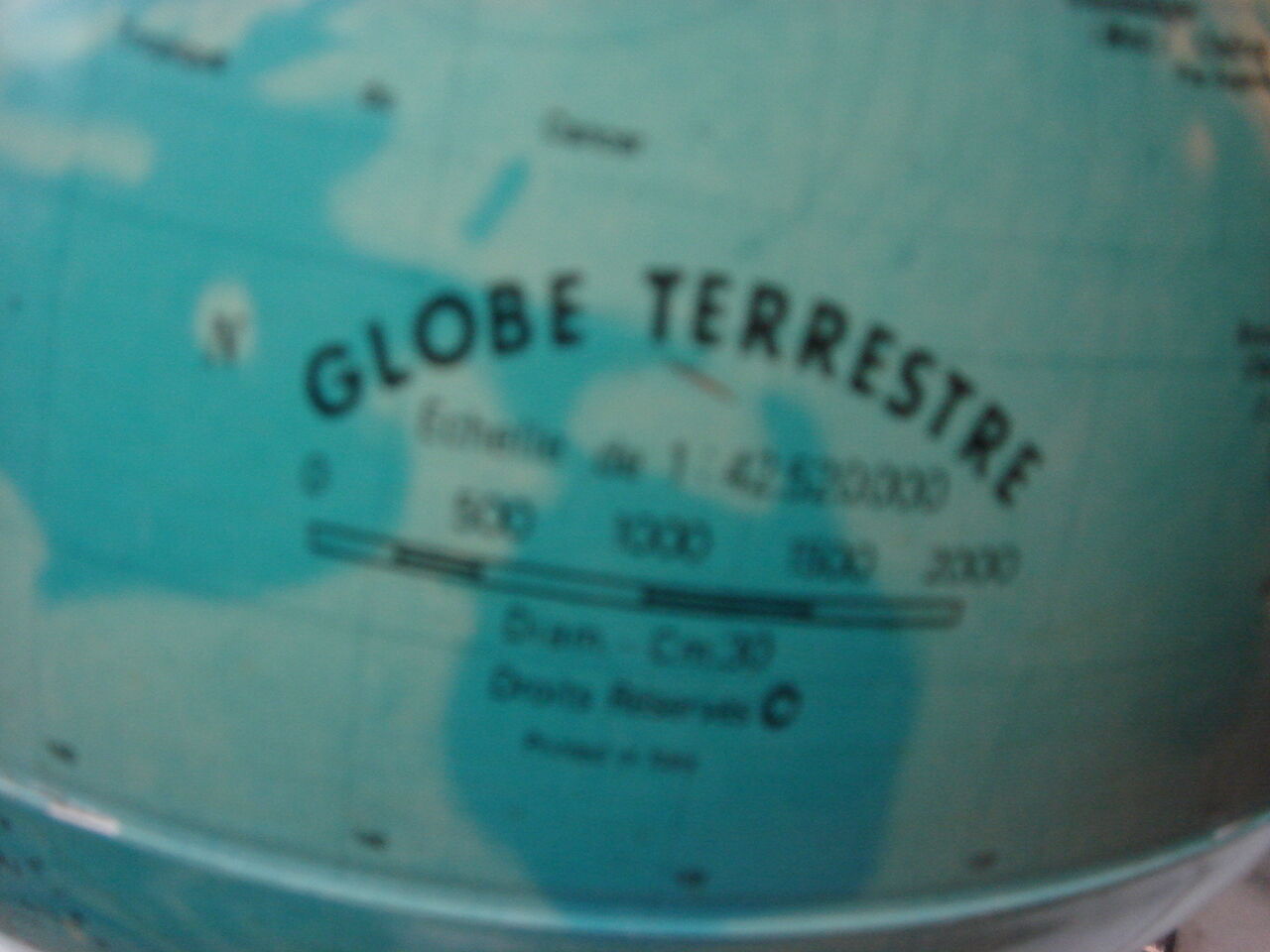 Globe light around 1970 (with ussr, zaire...)