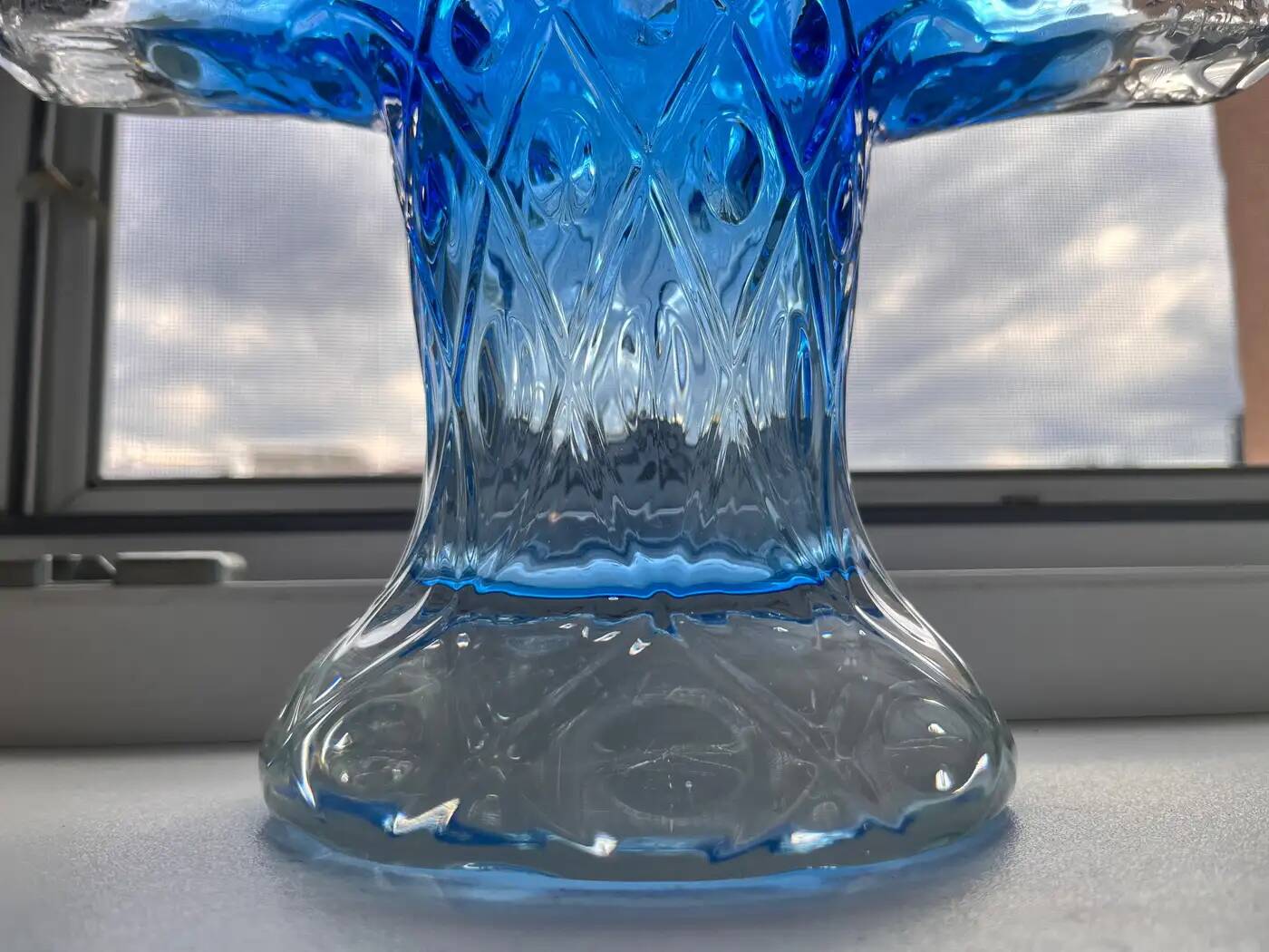 Vase en verre d'art, style années 1960 - Tchécoslovaquie