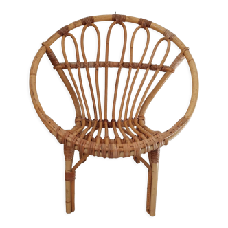 Rattan armchair for children