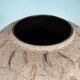 Vintage ceramic vase with glossy lava glaze, foreign vase from the 1960s.