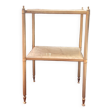 Brass and marble side table