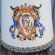 Candle holder lamp from Gien converted into a lamp,