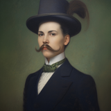 Portrait ancien - série “Les moustachu-e-s”