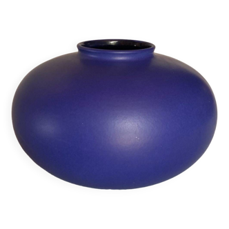 West Germany Blue Ball Vase