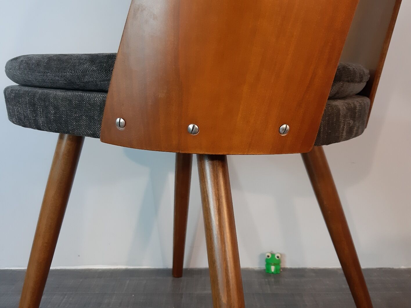 Set 6 chairs Walnut Suman by MIER, Mid-Century Czechoslovakia 1960 s