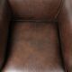 Set of a smooth chesterfield sofa and armchair with a timeless English look
