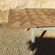Louis XV style table in oak with natural wood top