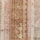 Tapis pour couloir rouge et beige, tapis vintage coureur, 70x289 cm