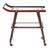 Glass shelf cart, 1950s