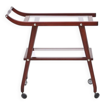 Glass shelf cart, 1950s