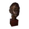Patinated plaster bust