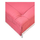 Vintage 1980s Eileen Gray Red Fabric and Metal Daybed
