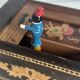 Vintage 1960 cigarette holder wooden dispenser Japan groom - 12 x 9 cm