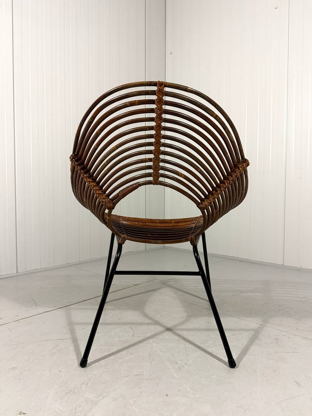 Rattan easy chairs by Rohé Noordwolde, Netherlands 1950-60’s