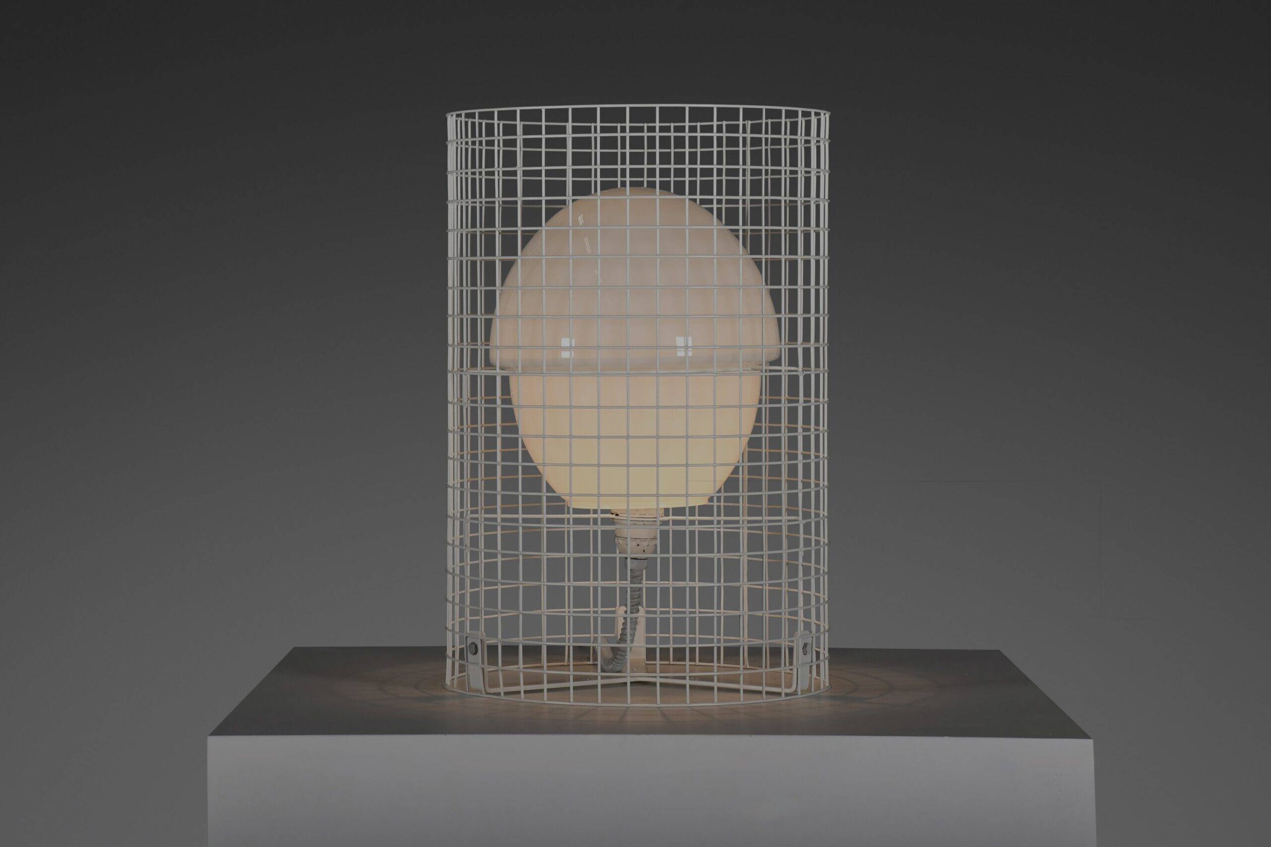 Metal and glass Gino Sarfatti Model 1102 floor lamp for Arteluce