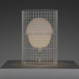 Metal and glass Gino Sarfatti Model 1102 floor lamp for Arteluce