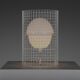 Metal and glass Gino Sarfatti Model 1102 floor lamp for Arteluce
