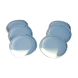 Suite of 6 plates Porcelain décor Symphony Chomette Favor France