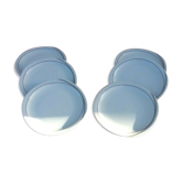 Suite de 6 assiettes  Porcelaine décor Symphonie Chomette Favor France