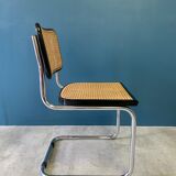 Set of 3 black Marcel Breuer B32 chairs