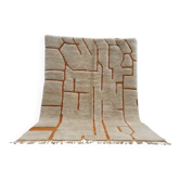 Tapis traditionnel en laine naturelle tissée main