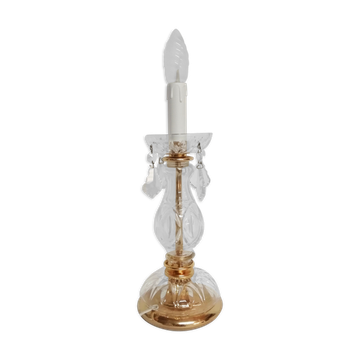 Lampe en verre années 1980