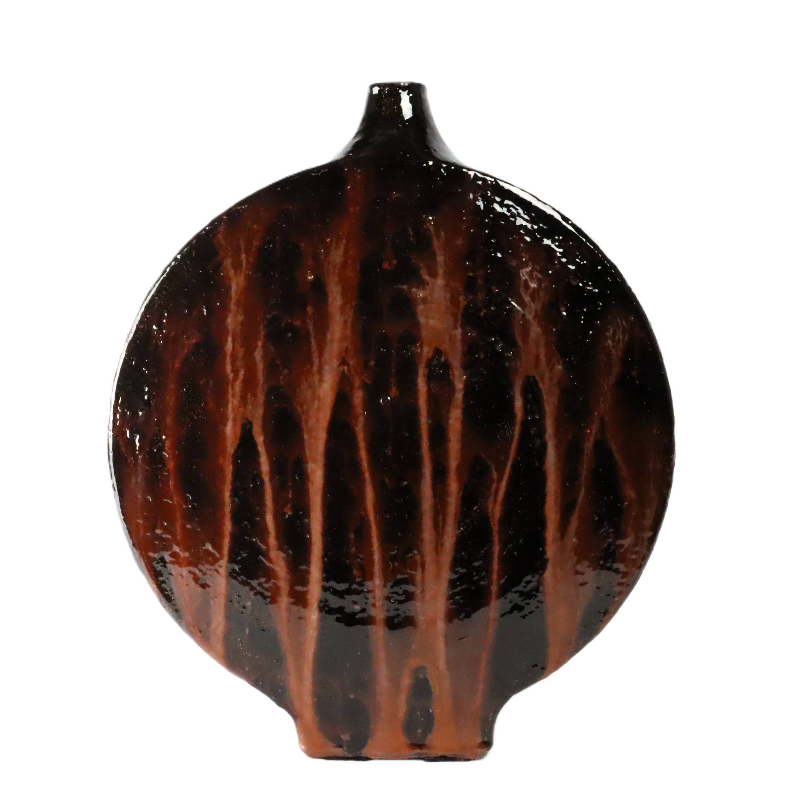 Lenticular vase in the style of Juliette Derel 1950