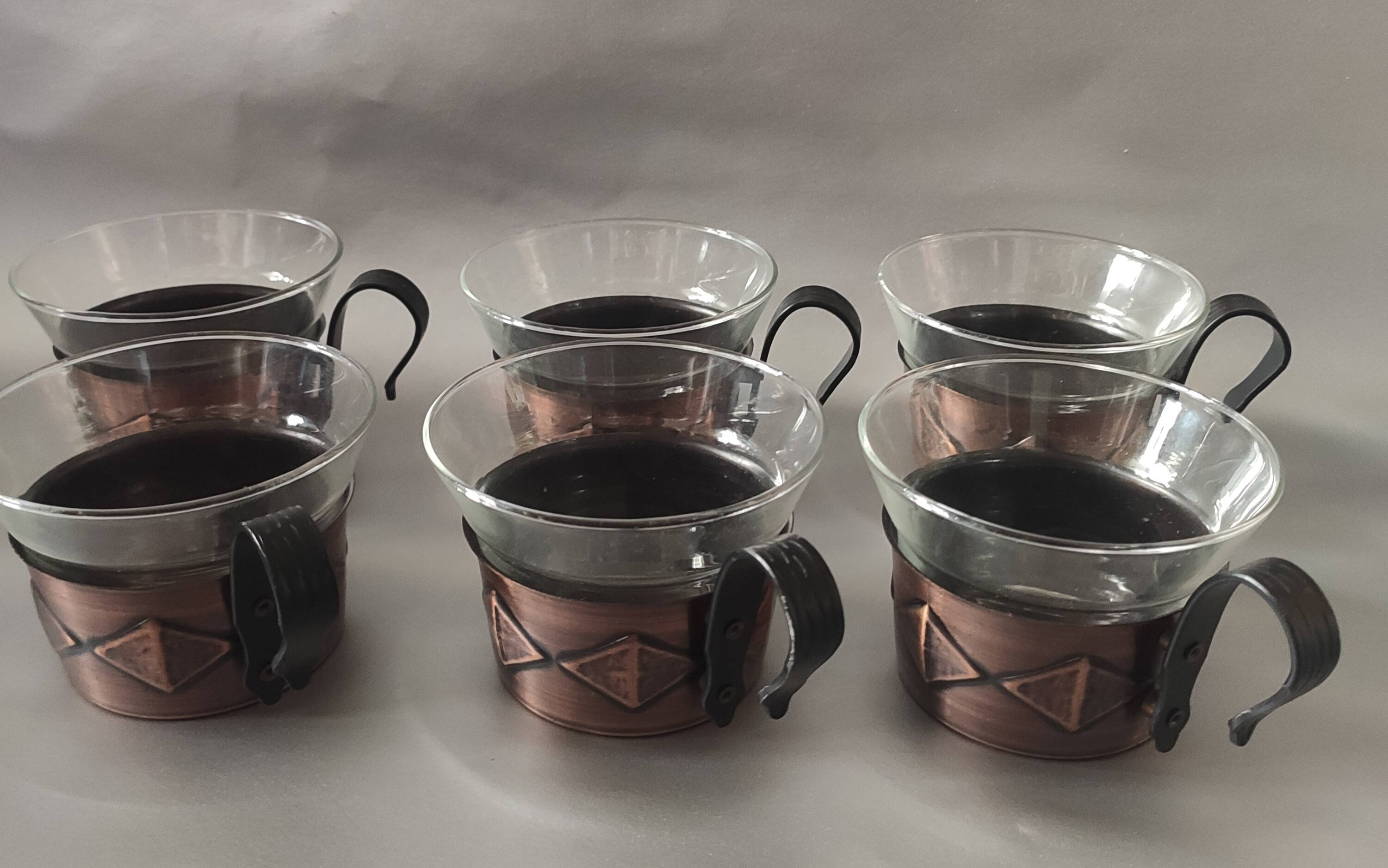 Vintage tea service, Mainz Jenaer Glass