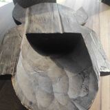 Plain brown African type mask