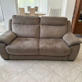 Two-seater grey sofa