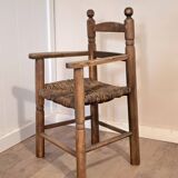 Old straw chair