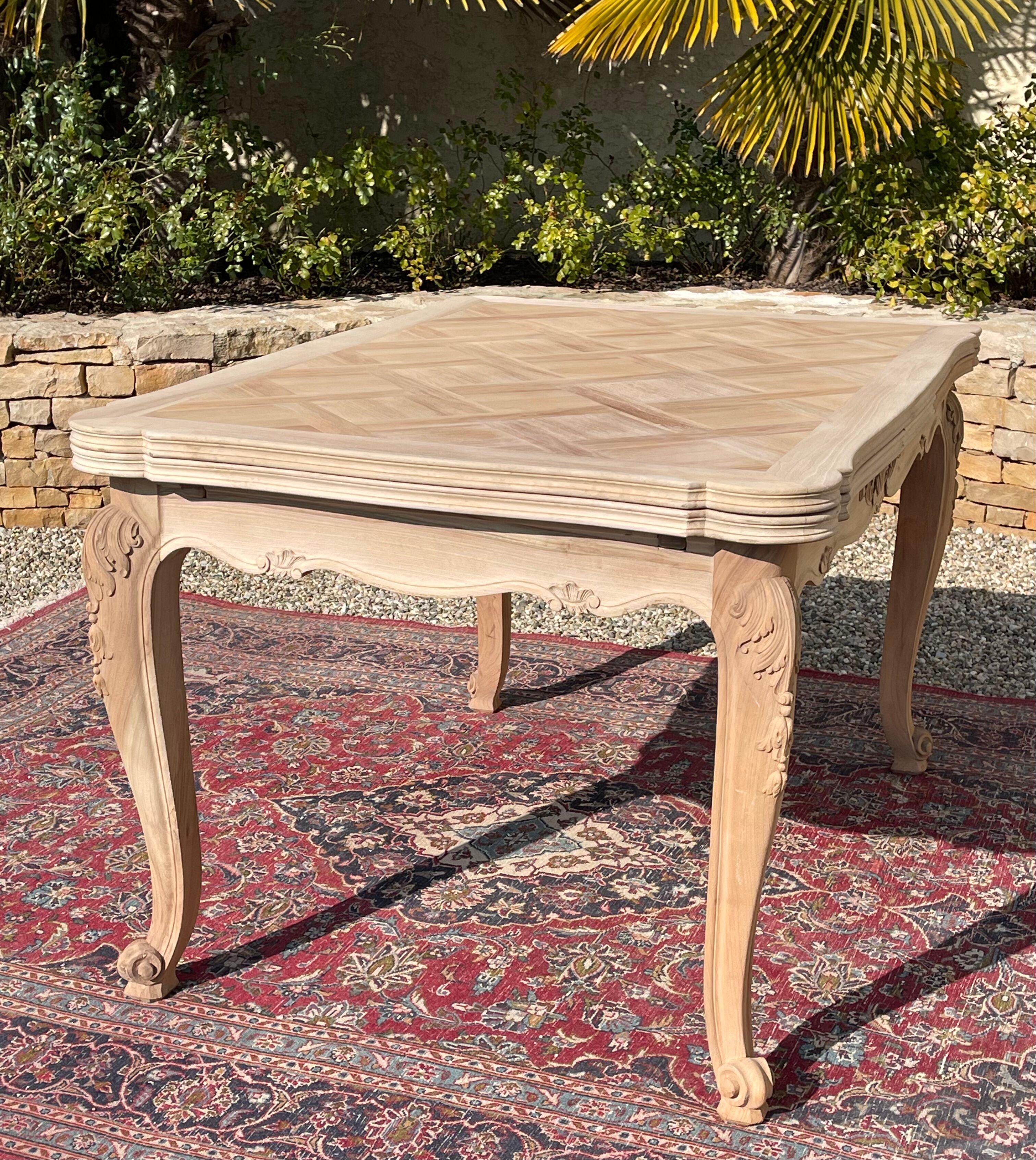 Walnut Table Louis XV Style