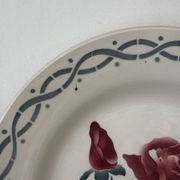 Lot de deux assiettes plates et deux creuses digoin janine