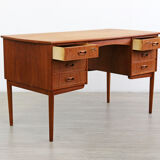 Bureau en teck, années 1960