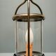 Patinated brass cage lantern, Louis XVI style, 70, France