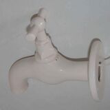 "Robinet" wall lamp from Roche Bobois 80's ceramic