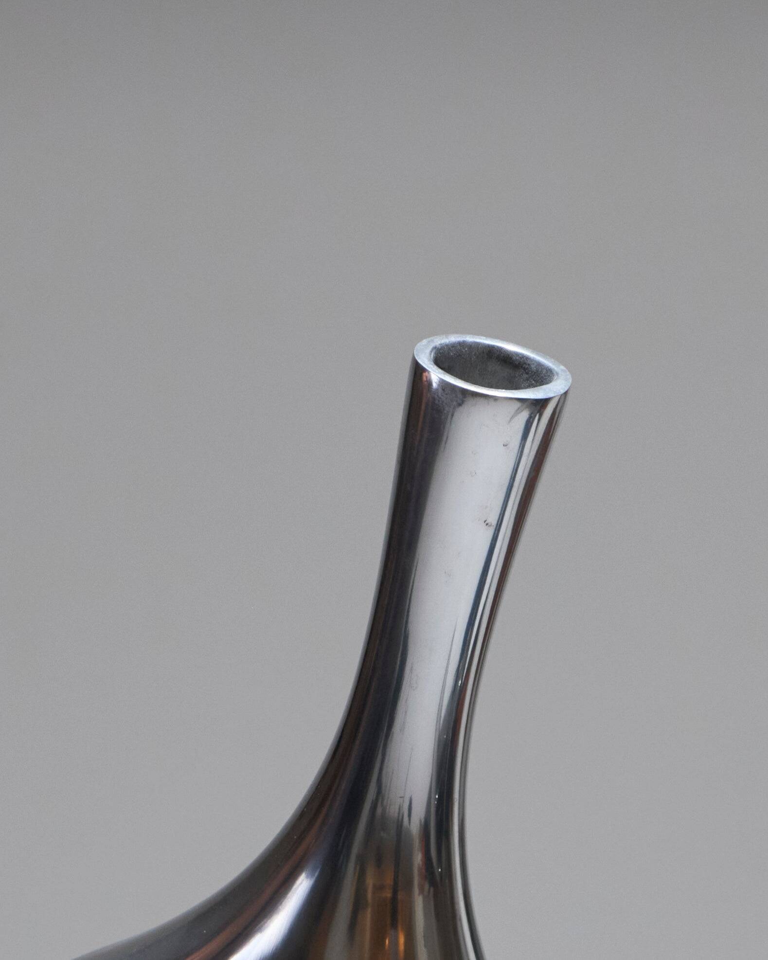 Metal soliflore vase, 1980s