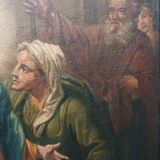 Oil painting on canvas, early Italian school, 18th century - Visitation