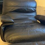 Armchair, Ligne Roset Marsala black leather