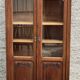 Oak library 1950s French Design Art Deco display cabinet