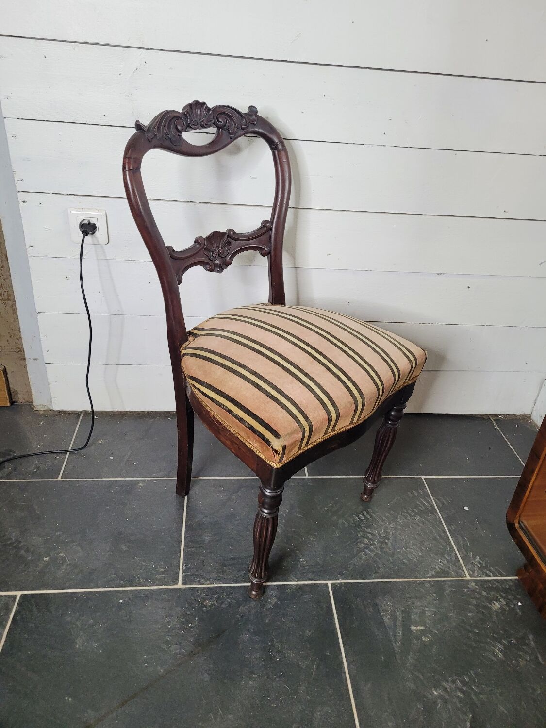 Louis Philippe style mahogany chair